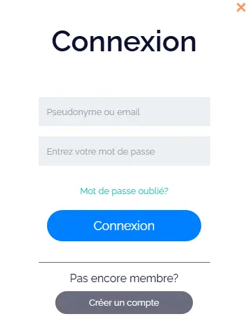 Connexion des membres du AZUR CASINO